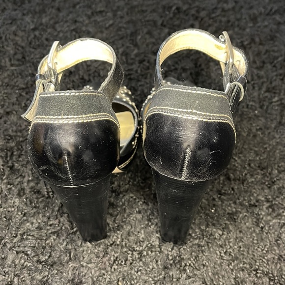 Michael Kors Studded Black Strap Heels - Picture 3 of 6